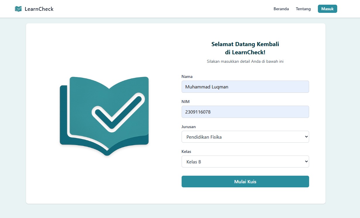 Langkah 1 - Login